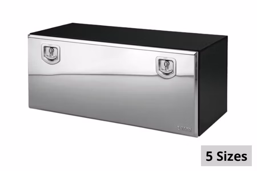 10030-bawer-black-steel-box-w-stainless-steel-lid-1.jpg Bawer Black Steel Box w/Stainless Steel Lid