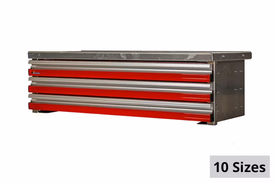 CTech 3 Drawer Red Toolbox Systems