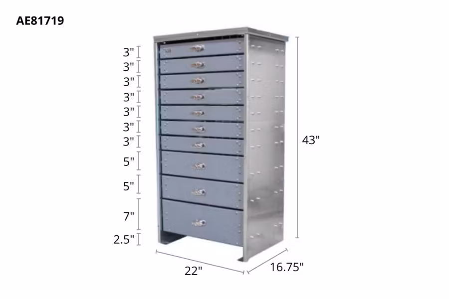 Stellar 10 Drawer Steel Toolbox System