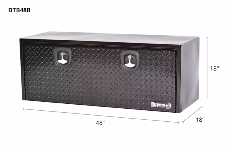10247-buyers-black-diamond-tread-steel-underbody-truck-box-w-aluminum-door-1.jpg Buyers Black Diamond Tread Steel Underbody Truck Box w/Aluminum Door