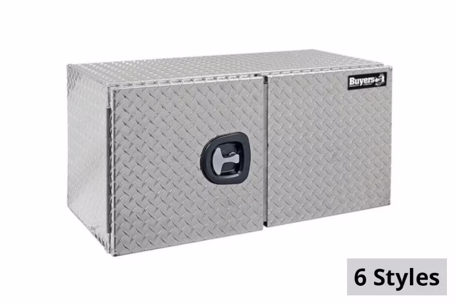 10253-buyers-diamond-tread-double-door-aluminum-underbody-truck-box-w-barn-door-series-1.jpg Buyers Diamond Tread Double Door Aluminum Underbody Truck Box w/Barn Door Series