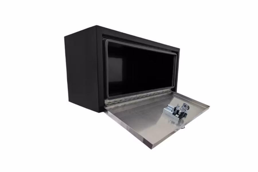 Phoenix Black Powder Coated Steel Body with SS Mirrored Door