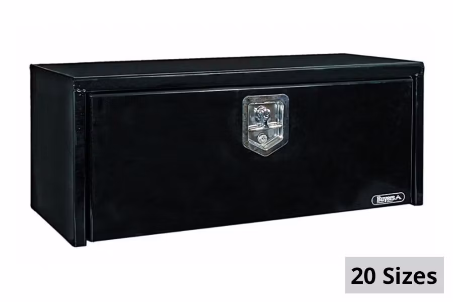 10273-buyers-black-steel-compact-single-t-handle-latch-underbody-toolbox-1.jpg Buyers Black Steel Compact Single T-Handle Latch Underbody Toolbox