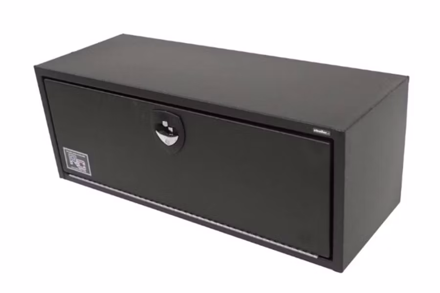 RC Industries Underbody Tool Box - Steel - 9 Cu Ft - Textured Black