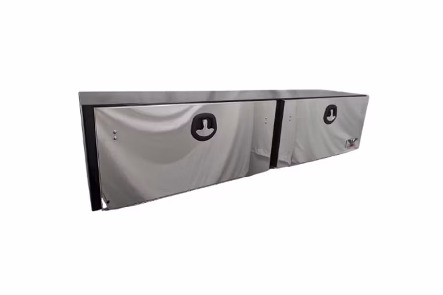 Phoenix Black Steel Double Door Underbed ToolBox