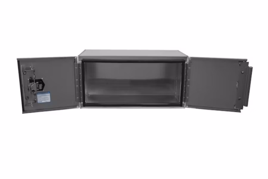 Buyers Smooth Aluminum Single Barn Door Underbody Truck Toolbox