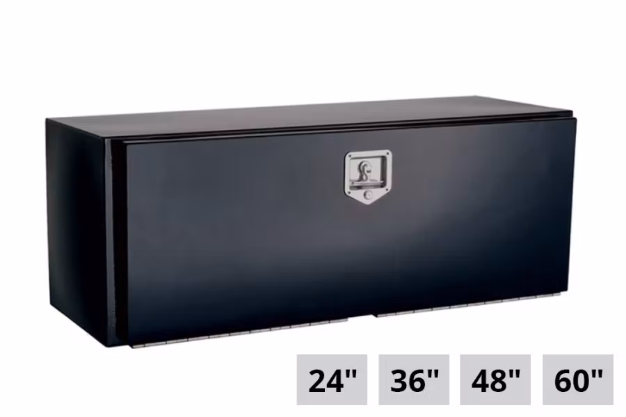 Phoenix Black Powder Coated Steel ToolBox