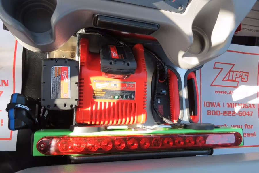 Zip's Custom Freightliner M2's Center Console Floor Toolbox