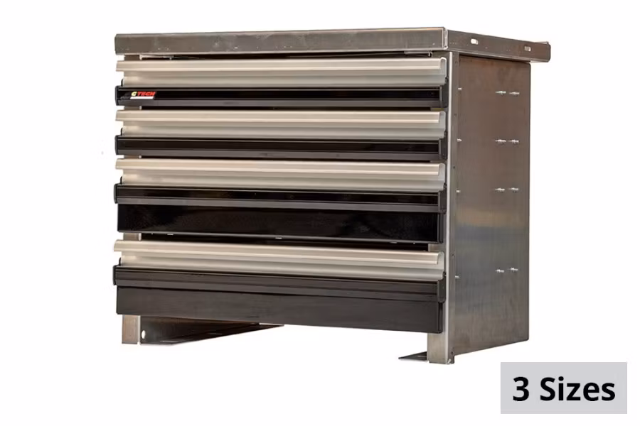 CTech 4 Drawer Black Toolbox Systems