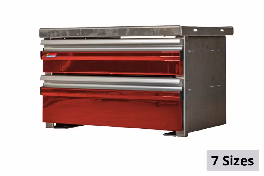 CTech 2 Drawer Red Toolbox Systems