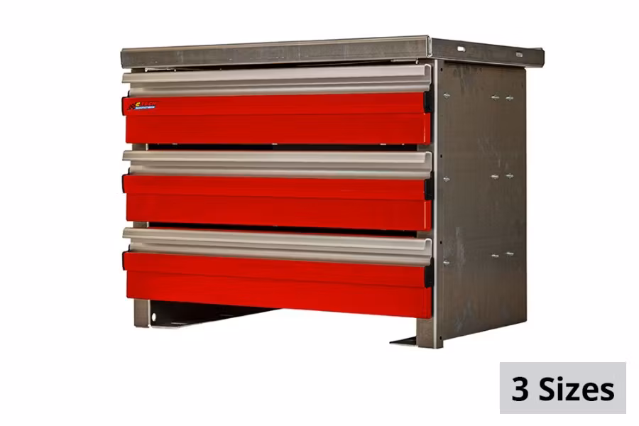 CTech 4 Drawer Red Toolbox Systems