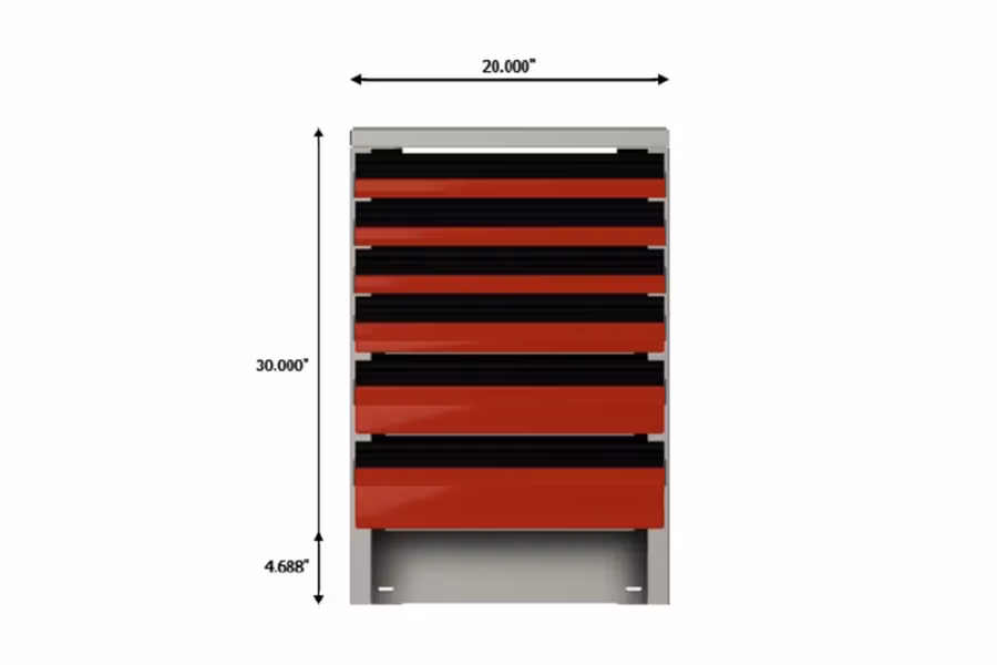 10460-ctech-9451360-red-and-black-6-drawer-1.jpg CTech 9451360 Red and Black 6 Drawer