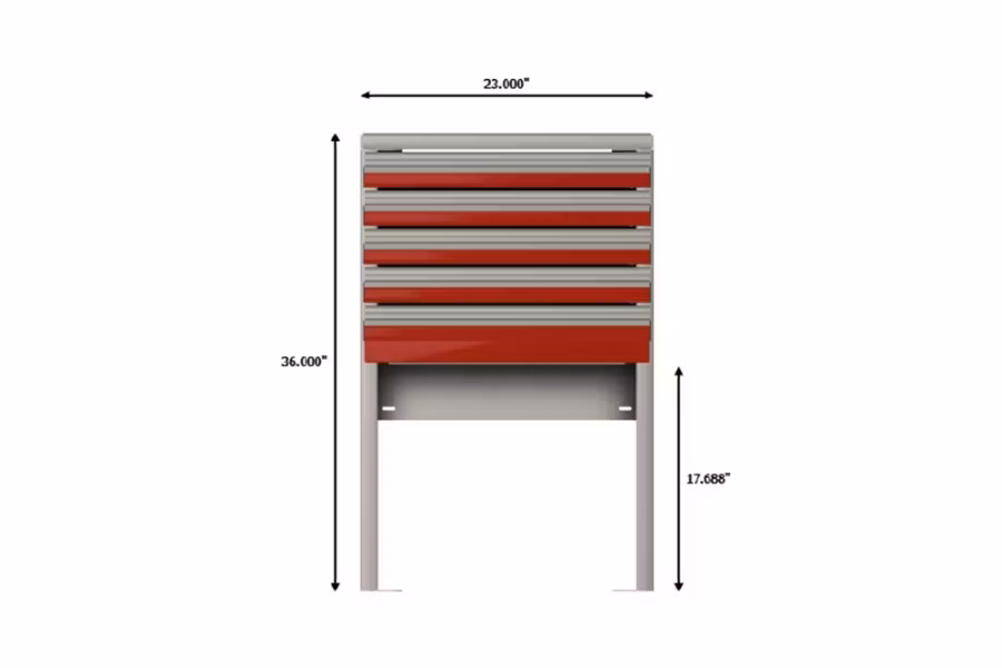 10462-ctech-nwwsd-front-cabinet-5-drawer-red-box-1.jpg CTech NWWSD Front Cabinet 5 Drawer Red Box