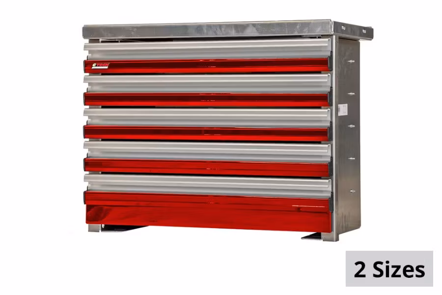 CTech 5 Drawer Red Toolbox Systems
