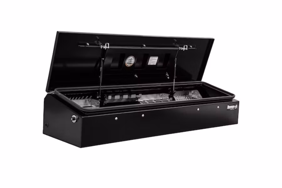 Buyers Heavy Duty Gloss Black Steel Flatbed Box