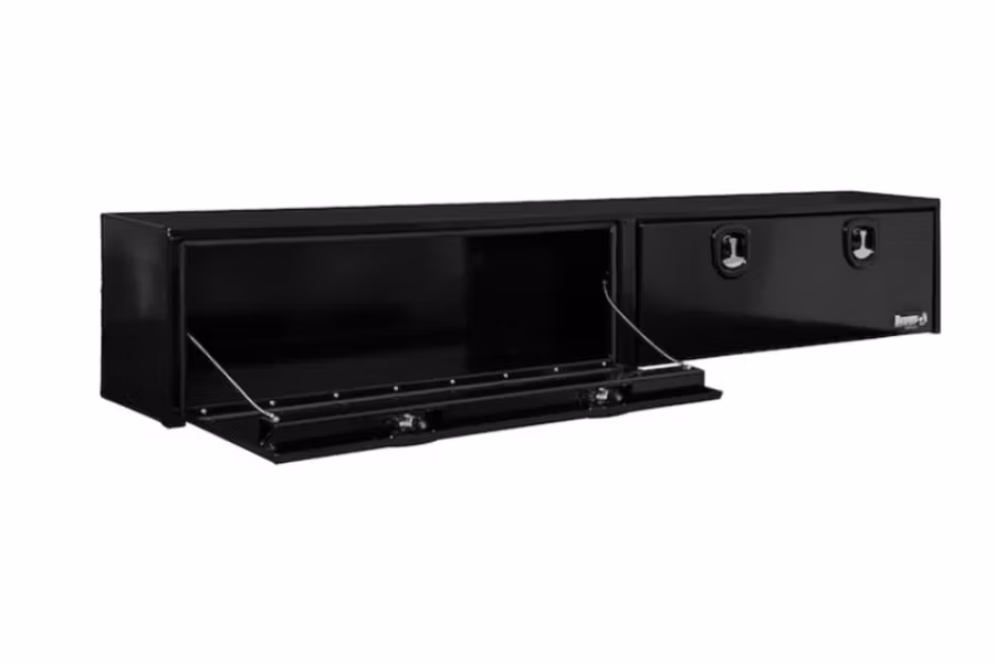 Buyers Single Latch Black Smooth Aluminum Topsider Truck Toolbox