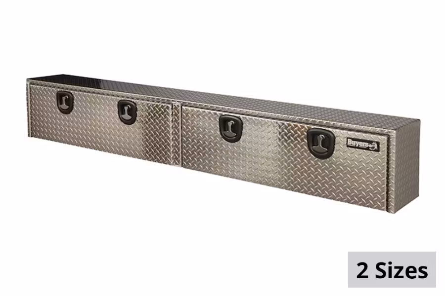 10539-buyers-dual-latch-diamond-tread-aluminum-topsider-truck-toolbox-1.jpg Buyers Dual Latch Diamond Tread Aluminum Topsider Truck Toolbox