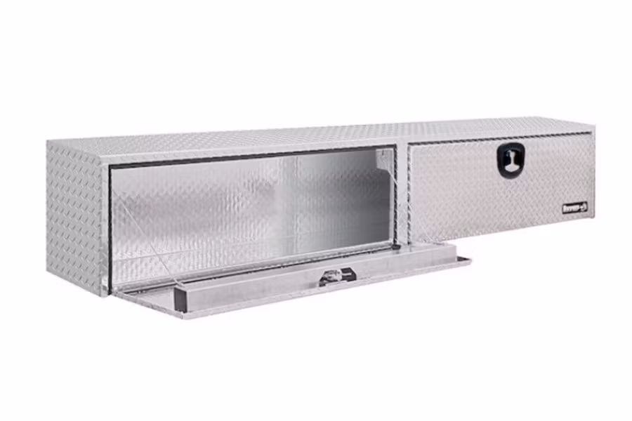 Buyers Single Latch Diamond Tread Aluminum Topsider Truck Toolbox