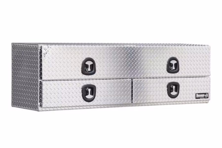 10574-buyers-compression-latch-topsider-diamond-tread-aluminum-hd-flatbed-contractor-w-lower-drawers-1.jpg Buyers Compression Latch Topsider Diamond Tread Aluminum HD Flatbed Contractor w/Lower Drawers