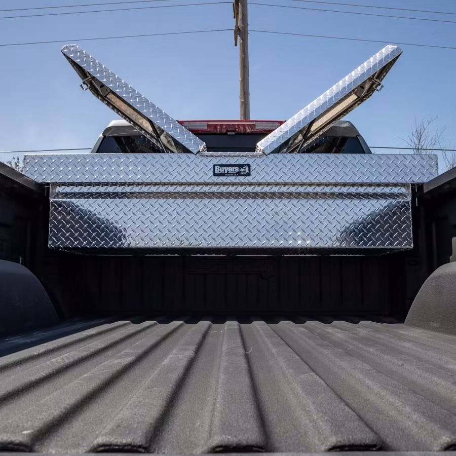 Buyers Diamond Tread Aluminum Gull Wing Truck Box