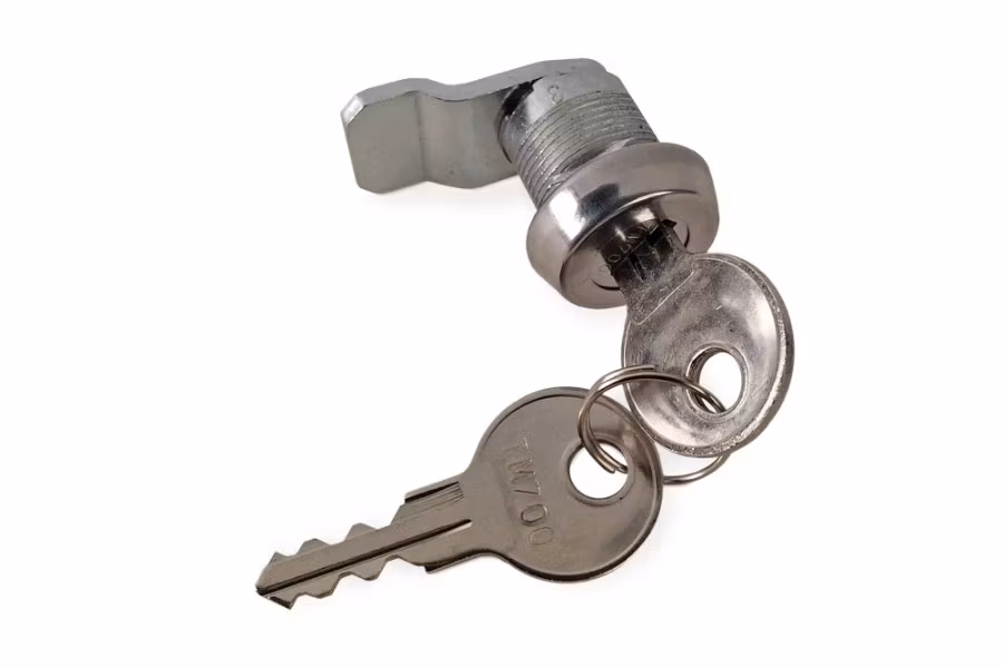 Tri-Mark Cylinder Lock and Key