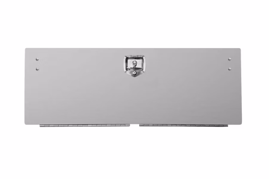 R.C. Industries Toolbox Door, 48" x 18", Stainless Steel, Old Style Latch