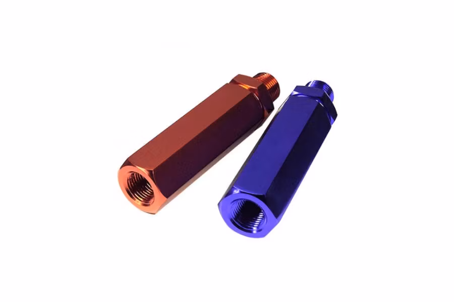 Grote Anodized Gladhandle Set, Red & Blue