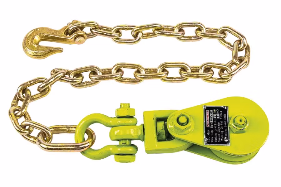 All-Grip Snatch Blocks w/ Chain and Grab Hook