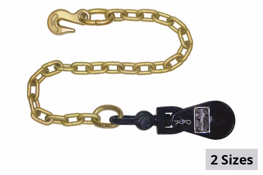B/A Products Snatch Blocks w/ Chain and Grab Hook