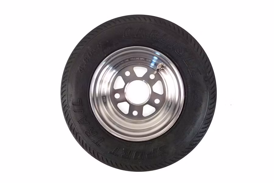 Collins Aluminum "C" Tire and Wheel Assembly Diamond Cut 4.80in x 8in