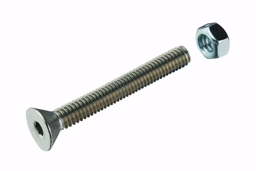 11054-collins-rail-end-bolt-and-lock-nut-pair-1.jpg Collins Rail End Bolt and Lock Nut Pair