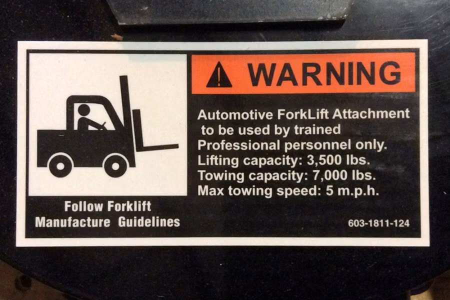 Magna Tech Best-Lift Forklift to Wheel-Lift Towing Attachment