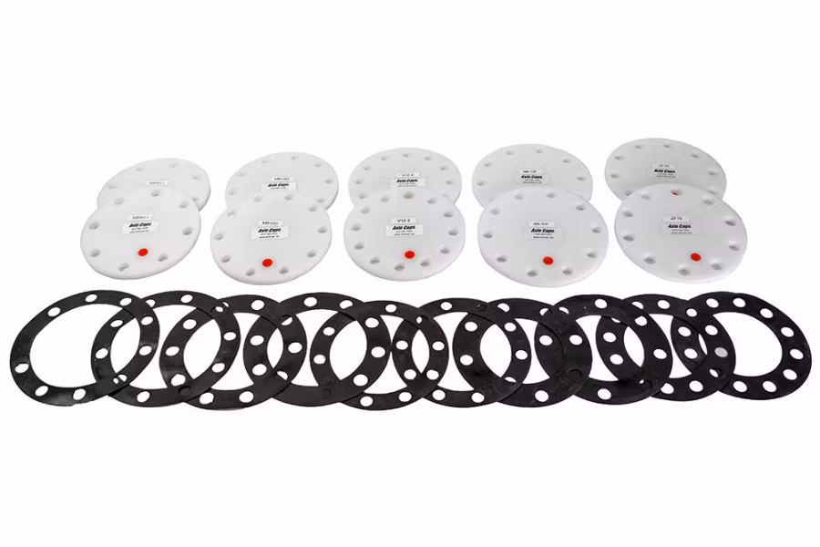 Axle Caps 10-Piece Motorcoach Axle Cap Set