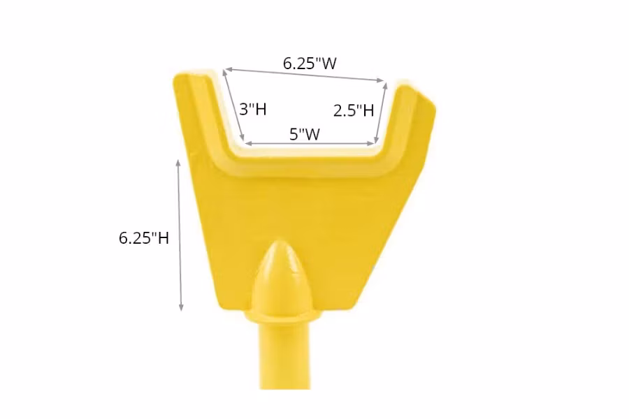 Zips Medium Axle Fork - 5" Wide Opening