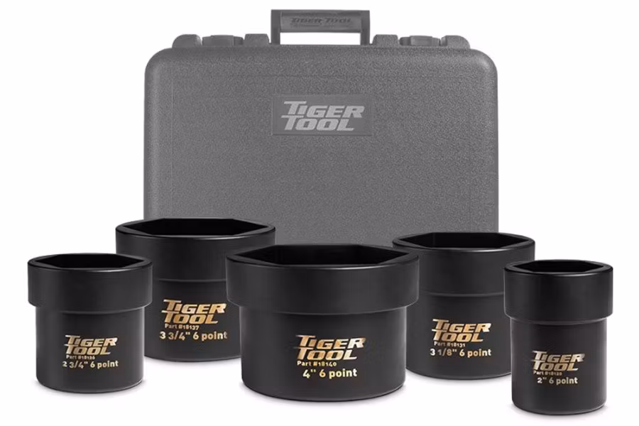 Tiger Tool 6 Point Axle Nut Socket Set