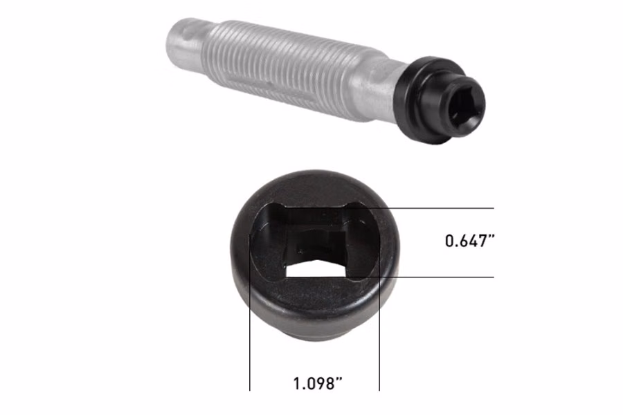 Tiger Tool Small 1.097" x .647" Leaf Spring Pin Socket