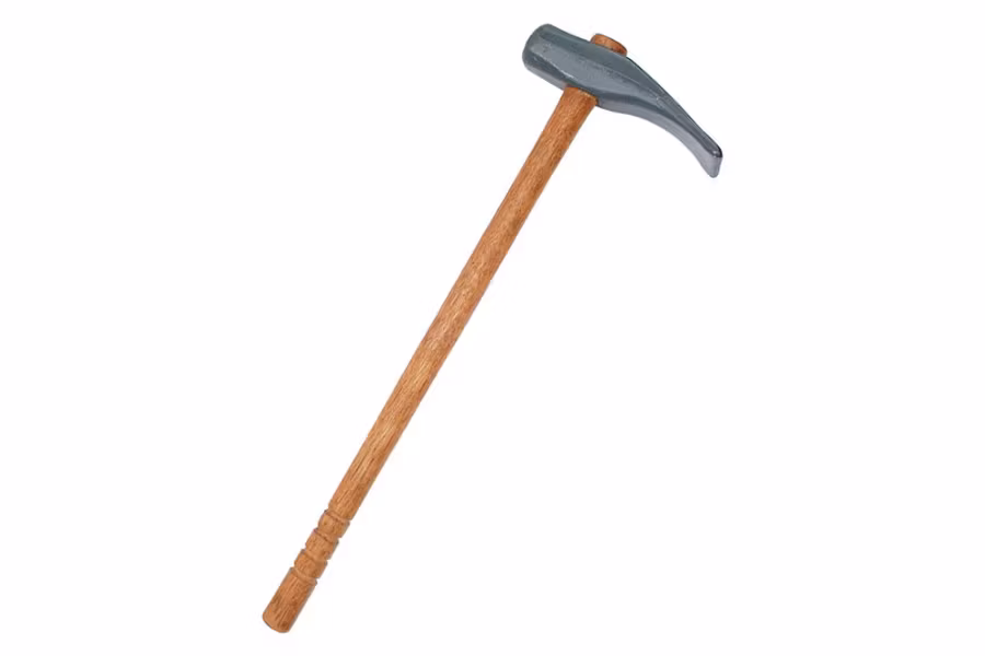 Ken-Tool Wood Handled Duck-Billed Bead Breaking Wedge