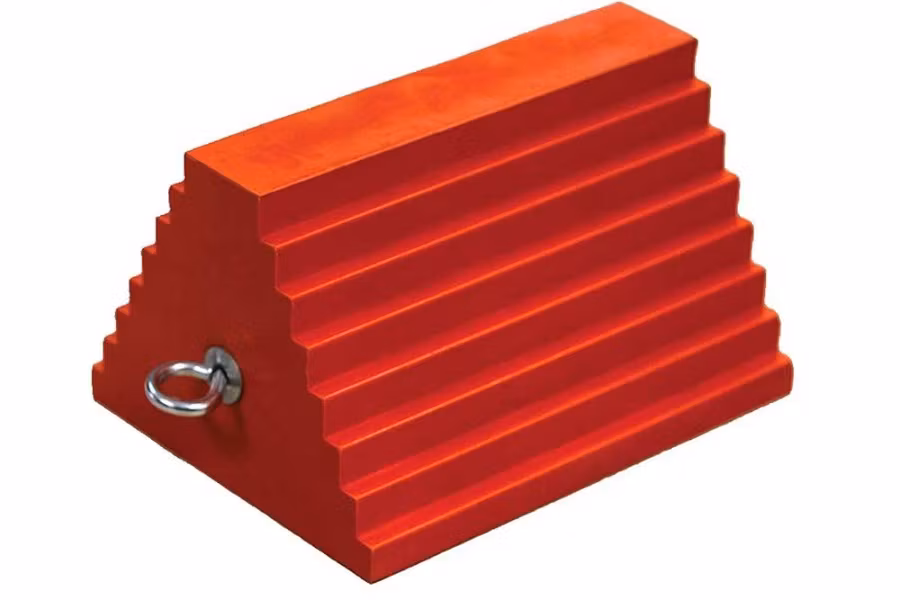 Checkers Safety General Purpose Orange Polyrethane Wheel Chock