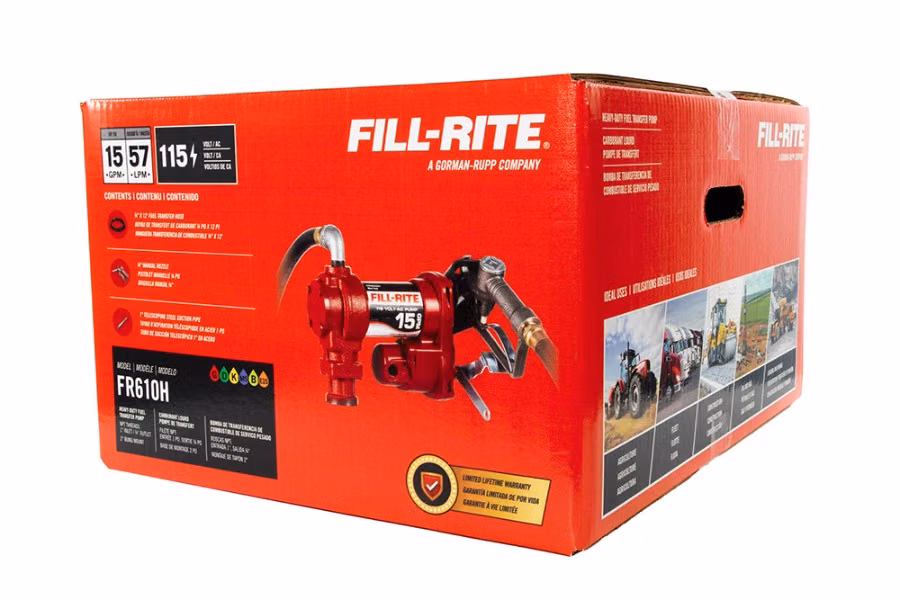 Fill-Rite 115V AC 15 GPM Fuel Transfer Pump with Nozzle