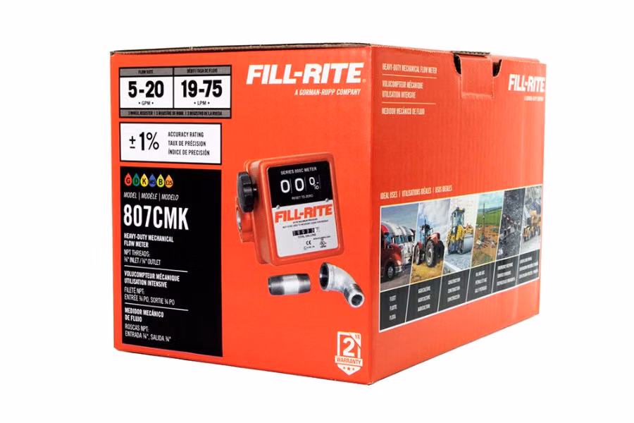 Fill-Rite 5-20 GPM 3-Digit Mechanical Fuel Transfer Meter