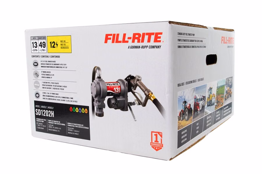 Fill-Rite 12V DC 13 GPM Fuel Transfer Pump with Nozzle