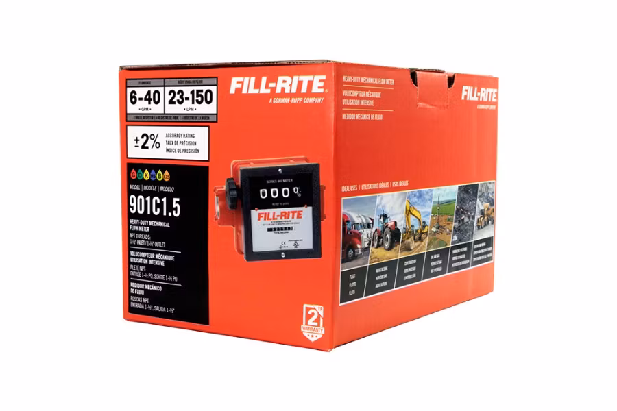 Fill Rite 6-40 GPM 4-Digit Mechanical Fuel Transfer Meter