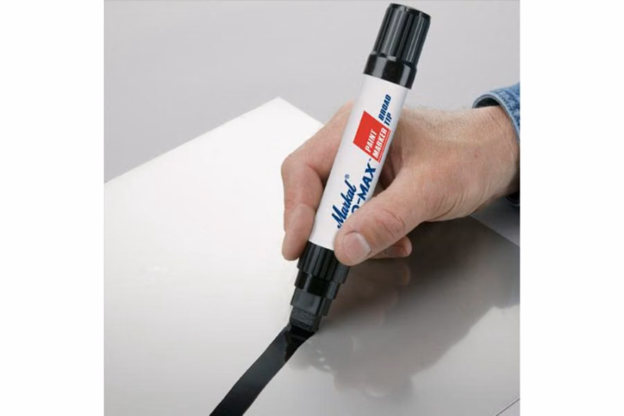 Markal Pro-Max Yellow Paint Marker with Broad Tip