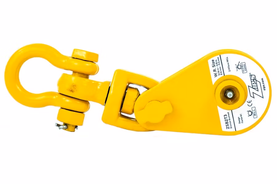 Zip's Snatch Block with Swivel Shackle