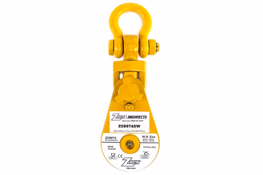 Zip's Snatch Block with Swivel Shackle