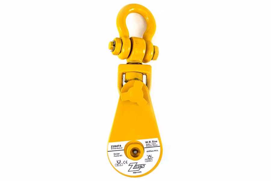 Zip's Snatch Block with Swivel Shackle