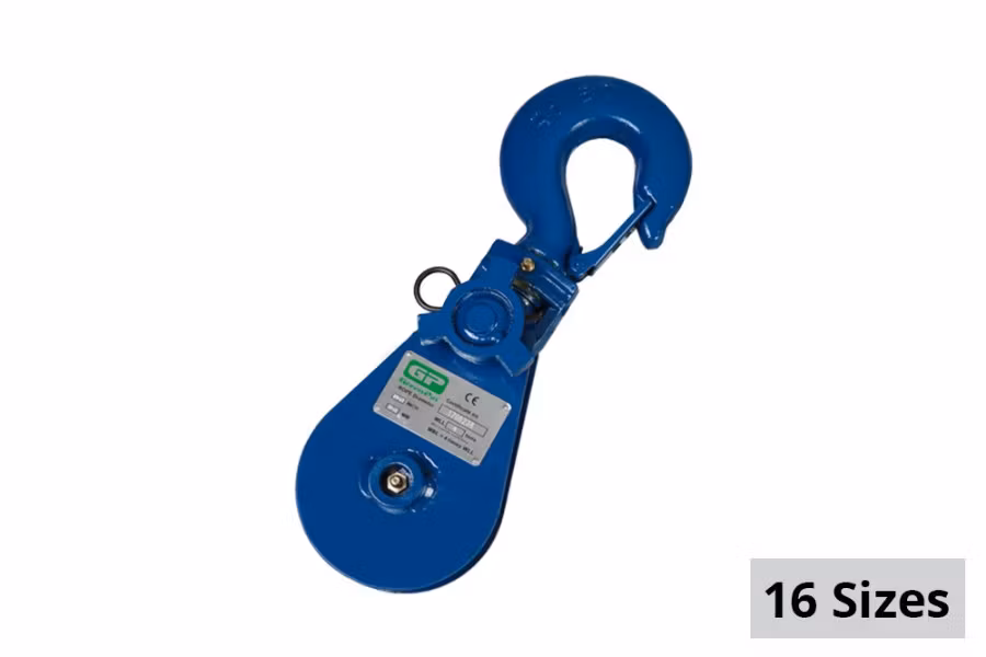 Green Pin Snatch Block with Hook