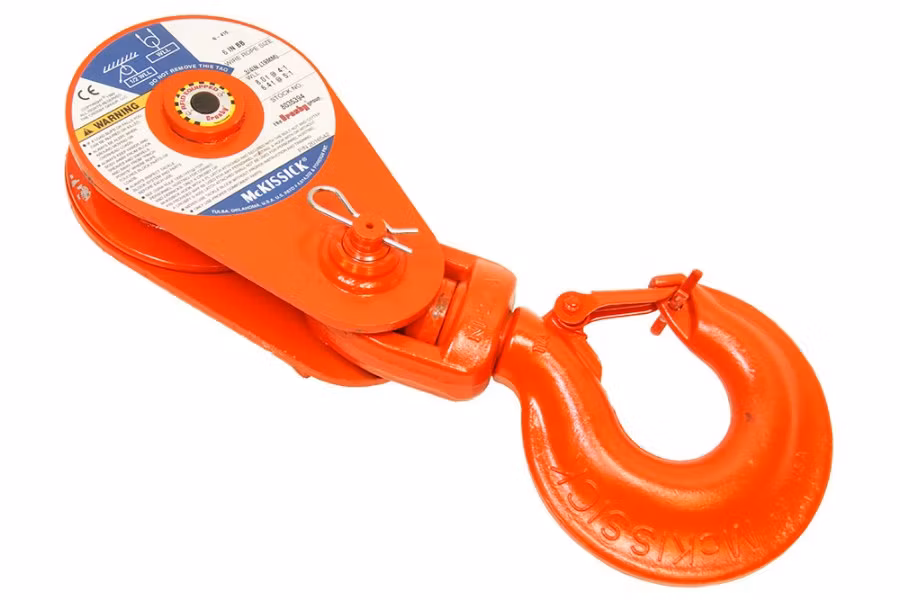 McKissick Snatch Block Model 416 w/ Latched Swivel Hook