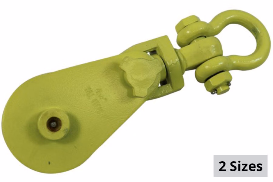 All-Grip Snatch Block w/ Swivel Shackle