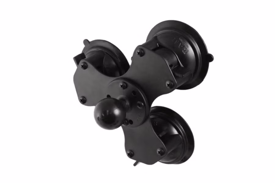 RAM Twist Lock Triple Suction Cup Base with Ball